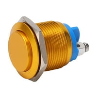 Prekidač metalnog pritiska, tipka prekidač gumba Metalni materijal Sofisticirani dizajn Jednostavan za instalaciju za potrebe za potrebe za inženjerom za tvornički crveni, crni, žuti, plavi, zeleni