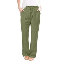 Ženske hip-hop pantalone Vintage Street Terrogo hlače Labavi sa malo struka ravne pantalone Ljetne modne