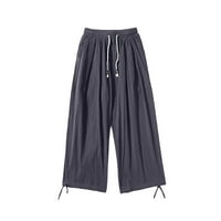 Muška modna casual tiskanog posteljina džepa čipkaste pantalone velike veličine Hlače Stretch Chinos
