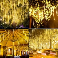 GADVERY cijevi LED Meteor Svjetla za kišu, vanjsko vodootporno padajuće žice za vjenčanje božićni dekor