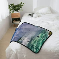 Pokriveni pokrivač dvostrano bacanje pokrivač super mekani flanel pokrivač za posteljinu kauč i putovanja