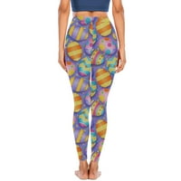 Oalirro ženske joge hlače visokog struka gležnjače ljubičaste udobne joge hlače za žene xxl
