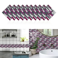 Beppter zidne naljepnice naljepnice 1set samoljepljiva pločica 3D naljepnica kuhinja kupatilo Zidni