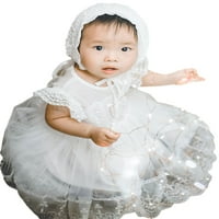 Coduop Toddler Baby Girls Tulle Haljina bez rukava Princess Tutu Dress Hat
