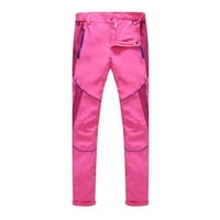 Shiusina Muški par vodootporni vjetroponski na otvorenom Quik suhe hlače pantalone ružičaste l