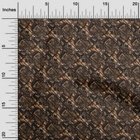 Onuone Rayon smeđa tkanina Tekstura Teksturi Stepeni priključak Ispiši šivanje tkanine sa dvorištem