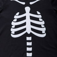 Baozhu Halloween Skelet odgovara porodičnim pidžamim skupovima za odrasle djece i bebe