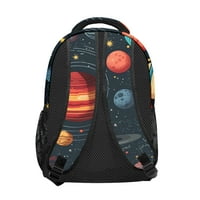 Svemirska planeta Popularna školska ruksaka Izdržljiva crtana putnička torba sa bočnim džepovima za