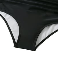Glonme V izrez Monokinis kupaći kostim za žene jednodijelno kupaće kostim Trčevi kostim crna m