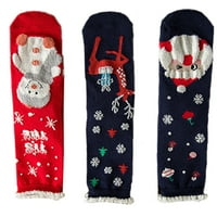 Parovi snjegovića uzorak božićne čarape crtane čarape Prikladne kutije za čarape