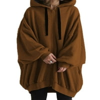 Bomotoo Žene Ležerne prilike Casual Cardigan puni sa kaputima sa zatvaračem kaput dugih rukava labav