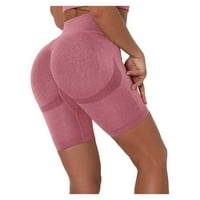 PXiakgy joga kratke hlače za žene-saviđujuće sportske fitness trčanje visokih struka joga hlače + l