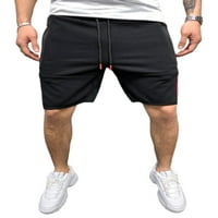 Niuer Ležerne kratke hlače za mens džepove sa zatvaračem Ljeto Loose kratke hlače Elastični struk patchwork