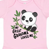 Inktastic moja velika baka voli - slatka panda poklon baby boy ili baby girl bodysuit