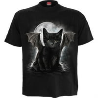 Spiral - Bat Cat - Prednja štampačka majica Crna - XXL