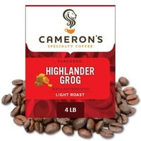 Cameron's kafa pečena kafa cijelog graha, aromatizirana, highlander grogom, funta