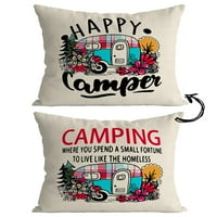 Camper Decor Poklon RV putni prikolica Priključci Dekoracija za unutarnje jastuk za kampiranje za posteljinu