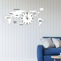 Mapa svijeta Zidni sat Početna Spavaća soba Zidna ličnost Zidni sat Bijelo