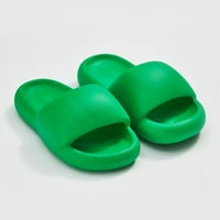 Sandale za ženu klina, Axxd Ženske cipele Ljetni par Papuče modna debela kupatila cipele za kupanje za nove trendove zelene 39