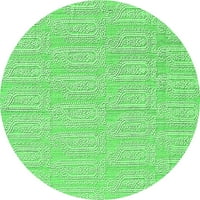 Ahgly Company u zatvorenom okruglom krute zelene moderne prostirke, 8 'krug