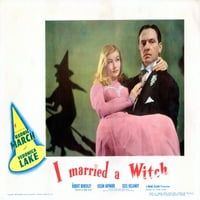 Oženjen vešticom s lijeve strane: Veronica jezero Fredric Marc on LobbyCard 1942. Movie Poster Masterprint