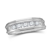 Jewels 14kt Bijelo zlato Žene Princeza okrugla Diamond Teardrop svadbeni vjenčani prsten za vjenčanje
