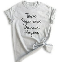 Kamioni, superheroji, majica dinosaurusa, unise Ženska majica, mama mama, mama majica, mamina majica,