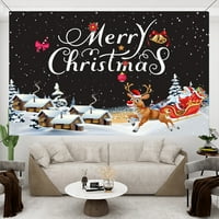 Njspdjh Photo rekviziti Božićni tapiserija Viseći Xmas Zimska zidna zidna tapiserija Tkanina od umjetničkih