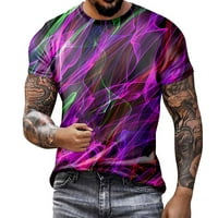 Kakina s Ljetne košulje za muškarce čišćenje muškaraca moda casual 3d digitalni ispis sportski kratki