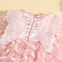 Djeca dječja djevojka princeza haljina padaju elegantne leptir duge rukave haljine za proljetnu odjeću