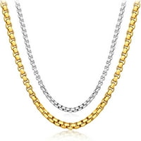 Moderan srebrni okrugli BO lajni ogrlica za trend žena