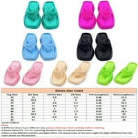 Gomelly Womens Thong Sandale Wedge Flip Flops Platform Toarides Modne casual cipele Ljetna plaža Ružičasta