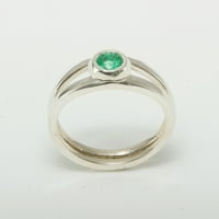 Sterling Silver Real Pravi originalni ženski ženski zaručni prsten za angažman - veličina 12
