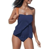 Čvrsta boja Dvo slojevi, kupaći kostimi kupaći kostim višebojni bikini split kupaći kupaći kostim za