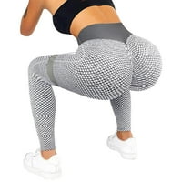 Yoga Hlače Ženske plus veličine Žene Scrounch guza Dizanja vežbanje Teksturirani visoki struk celulitni