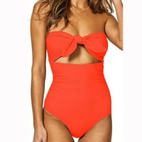 Bikini plus setovi gurajuće kupaći kostim žene gore uz plasko odjeću Jedno kupaće kostimi Tankenis set