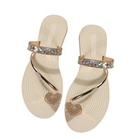 Loopsun Ljetne sandale za žene, ženske sandale, ženske sandale, ženske prhestonske pin-toe meke jedine sandale i papuče minimalne ravne cipele za plažu