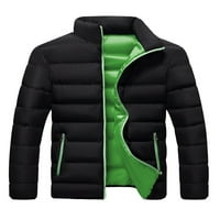 Bomotoo muške modne kapute puni zip runo odijelo Zimske tople casual prekrivene jakne na puhače crnim