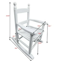 Izdržljiva dječja drvena stolica za ljuljanje trijema - unutarnji ili vanjski - pogodan za 3 godine