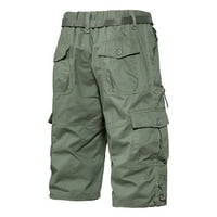 Homodles Muški pamuk Stretch kratke kratke hlače - Trendi kratke hlače Zelena veličina XL