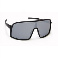 Coyote Vision USA Mamba Blk Sil Mir Single Lens Street & Sport Polarizirane sunčane naočale, crno-srebrna