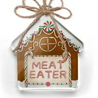 Ornament tiskani jedno oboren mesni jedeni mljeveni meso BBQ Christmas Neonblond