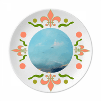 Bijela neba Bird Art Deco modna cvijeća keramika ploča za tamber