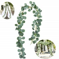 Simulacija trske eukaliptus globulus list rattan vjenčani zabavni zadirnu pozadinu Zidne ukrašavanje