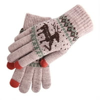 Božićne rukavice za božićne pletenice Elk tiskanje tople rukavice za uniseks