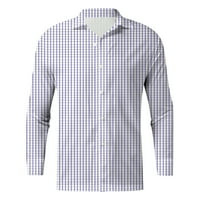 Košulje za muškarce dugih rukava jesen zima casual plaid shirts majice modne top bluze