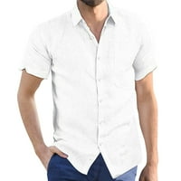 Muška majica Grafički rever Top Gumb s kratkim rukavima Kardigan za ležerne slobodne letnje vrhove