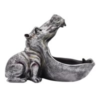 Hippo kip Početna Resin Hippopotamus Figurine Skulptura Skulptura Tabela umjetnosti Dekoracija Sundries