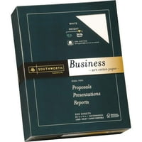 Neenah Paper Inc Southworth 24LB 25% Pamuk Business Paper - Pismo - 1 2 11 - LB osnova težina - WOVE