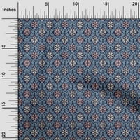 Onuone Rayon tamno plava tkanina Azijski Suzani Šivaći materijal Ispis tkanina sa dvorištem širom